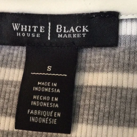 White House Black Market Long Sleeve Striped Tunic/Dress Sz S - Picture 8 of 12